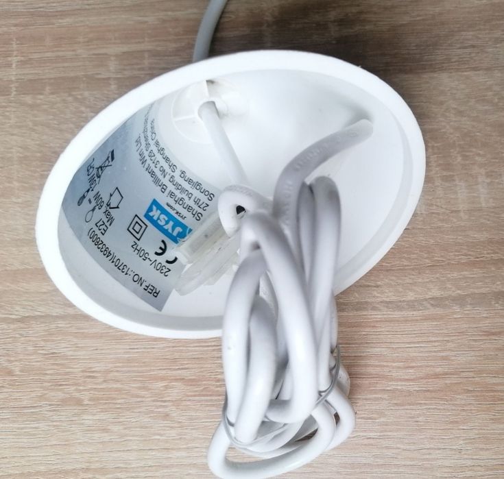 Lampa sufitowa biała kula żyrandol, średnica 30cm wisząca