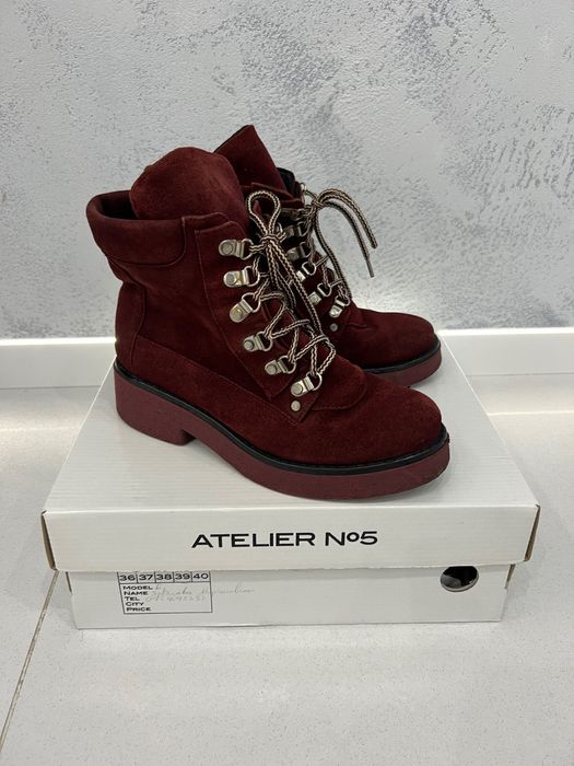 Ботинки замшевые