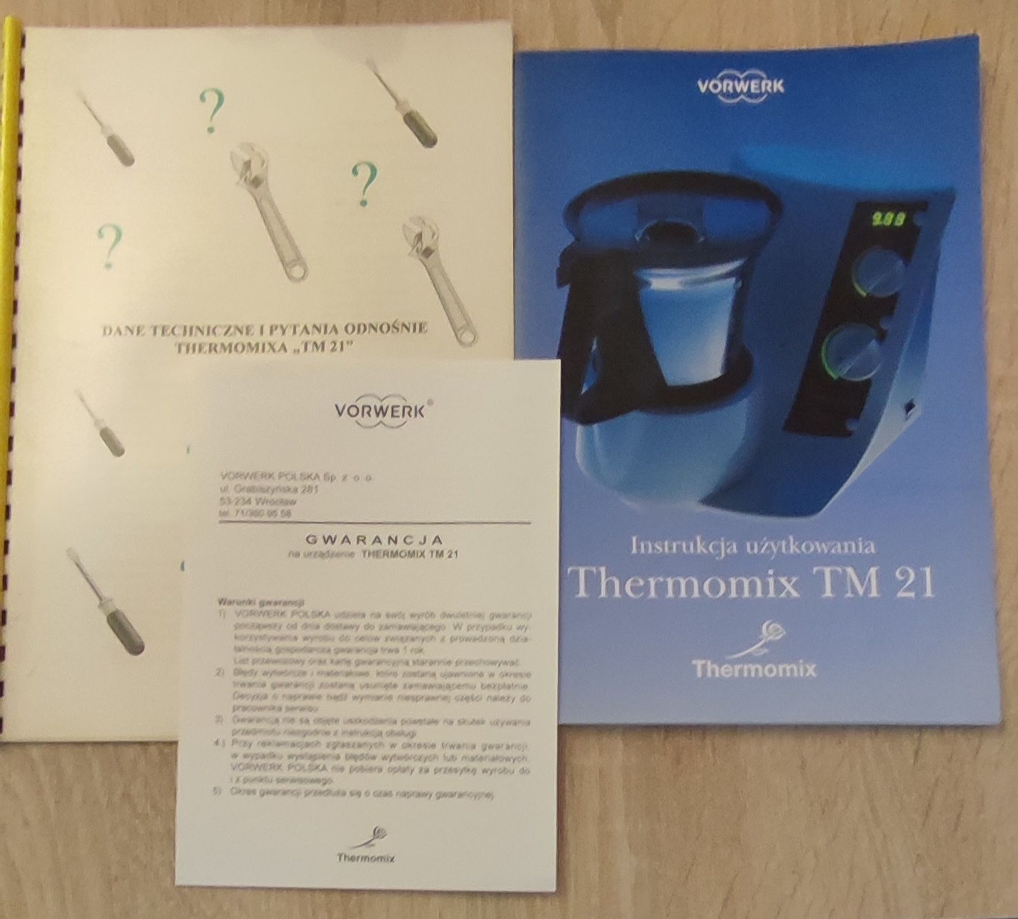 Instrukcja użytkowania Thermomix TM 21