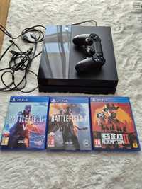 PlayStation 4 PS4 500GB i 3 gry