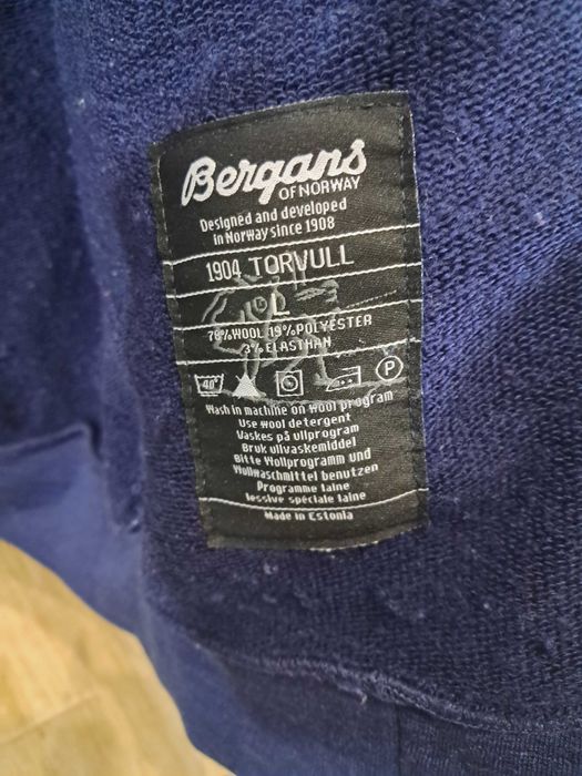 Bluza frotte, termiczna/trekking Bergans, merino wool/wełna, r. L