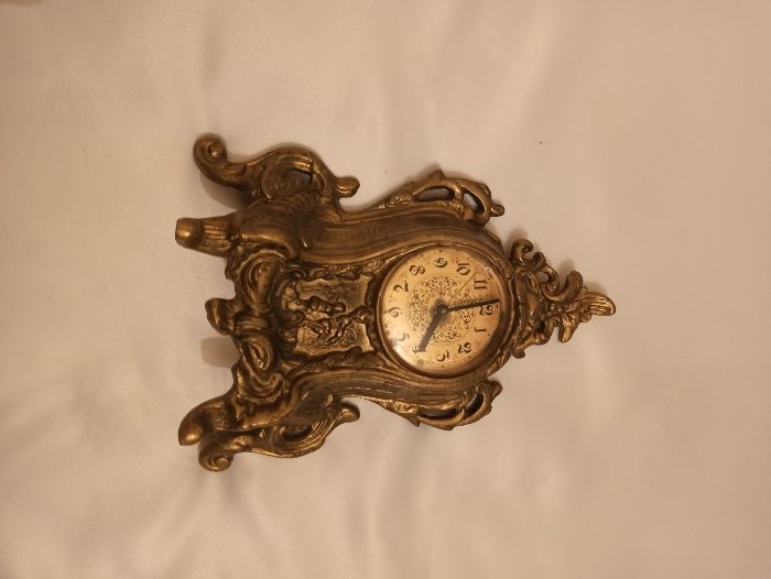 Zegar mosiężny, wys. 25cm