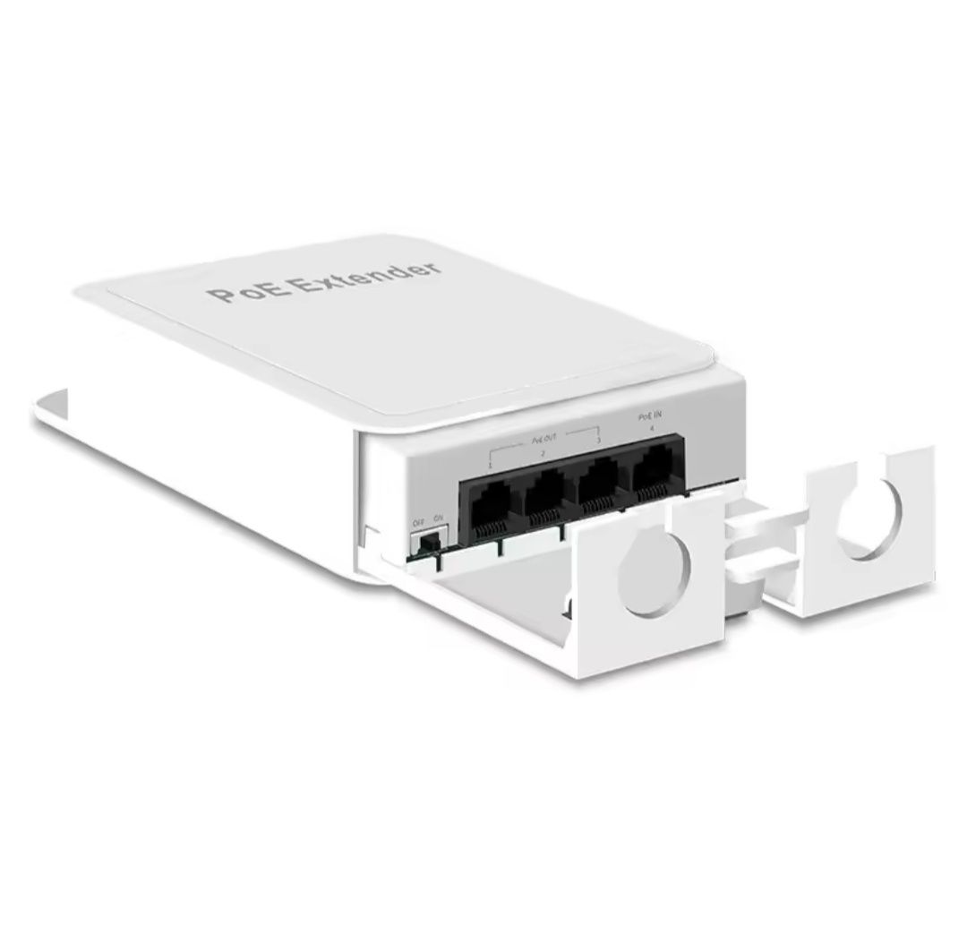 PoE Extender 4 ports, POE розгалужувач, подовжувач