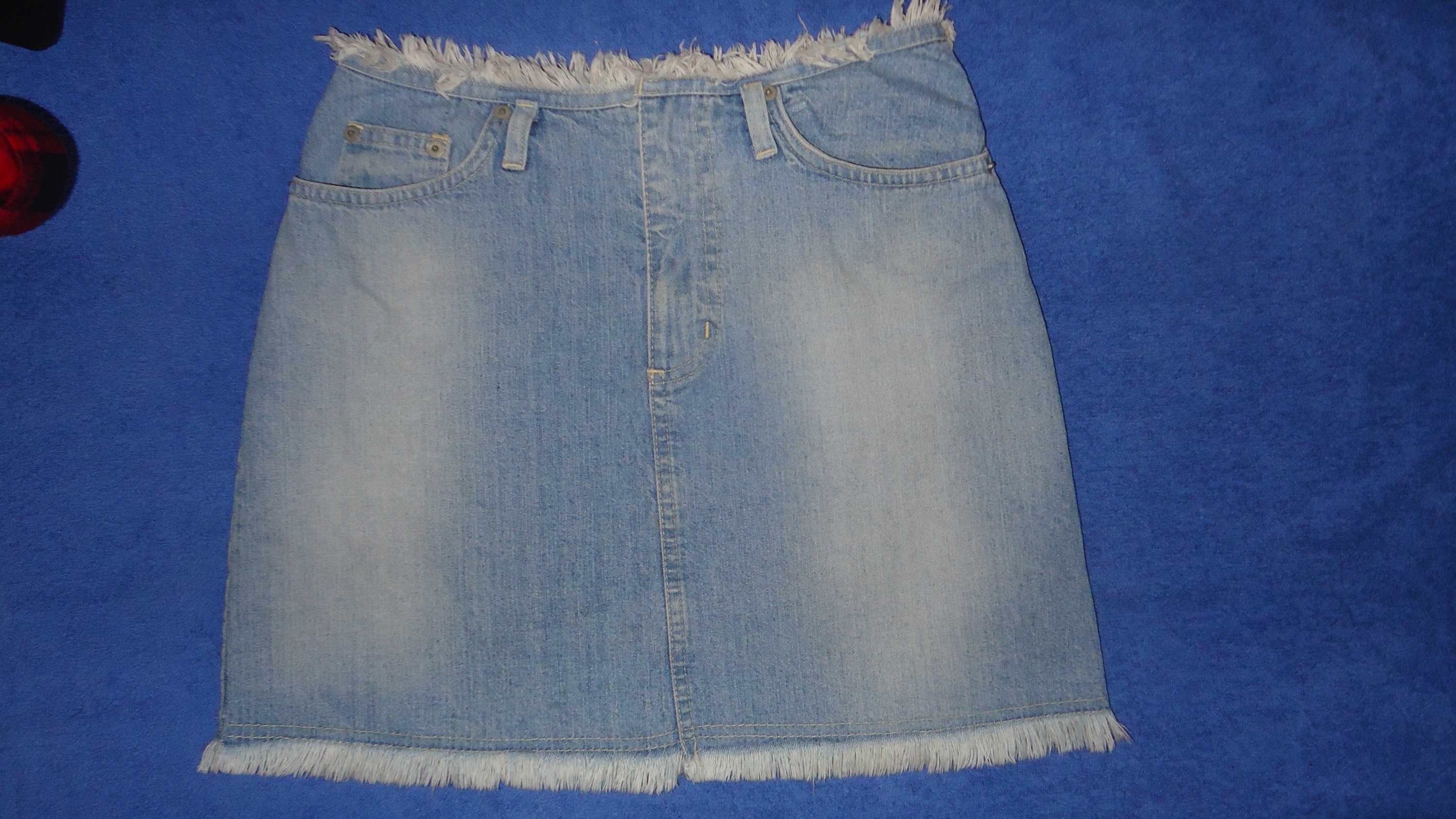 Spódniczka dżinsowa dziewczęca NL JEANS rozmiar 146/158  pas 70 cm