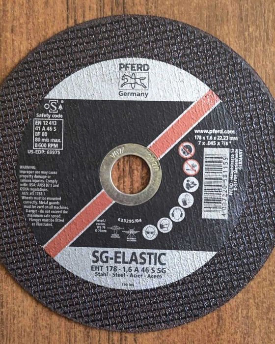 Tarcza do cięcia 178x1,6x22 mm Pferd Tarcza szlifierska SG s771