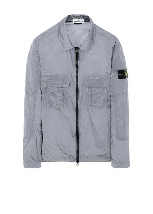 Мужская ветровка/рубашка Stone Island легенька, серая,светоотражающая