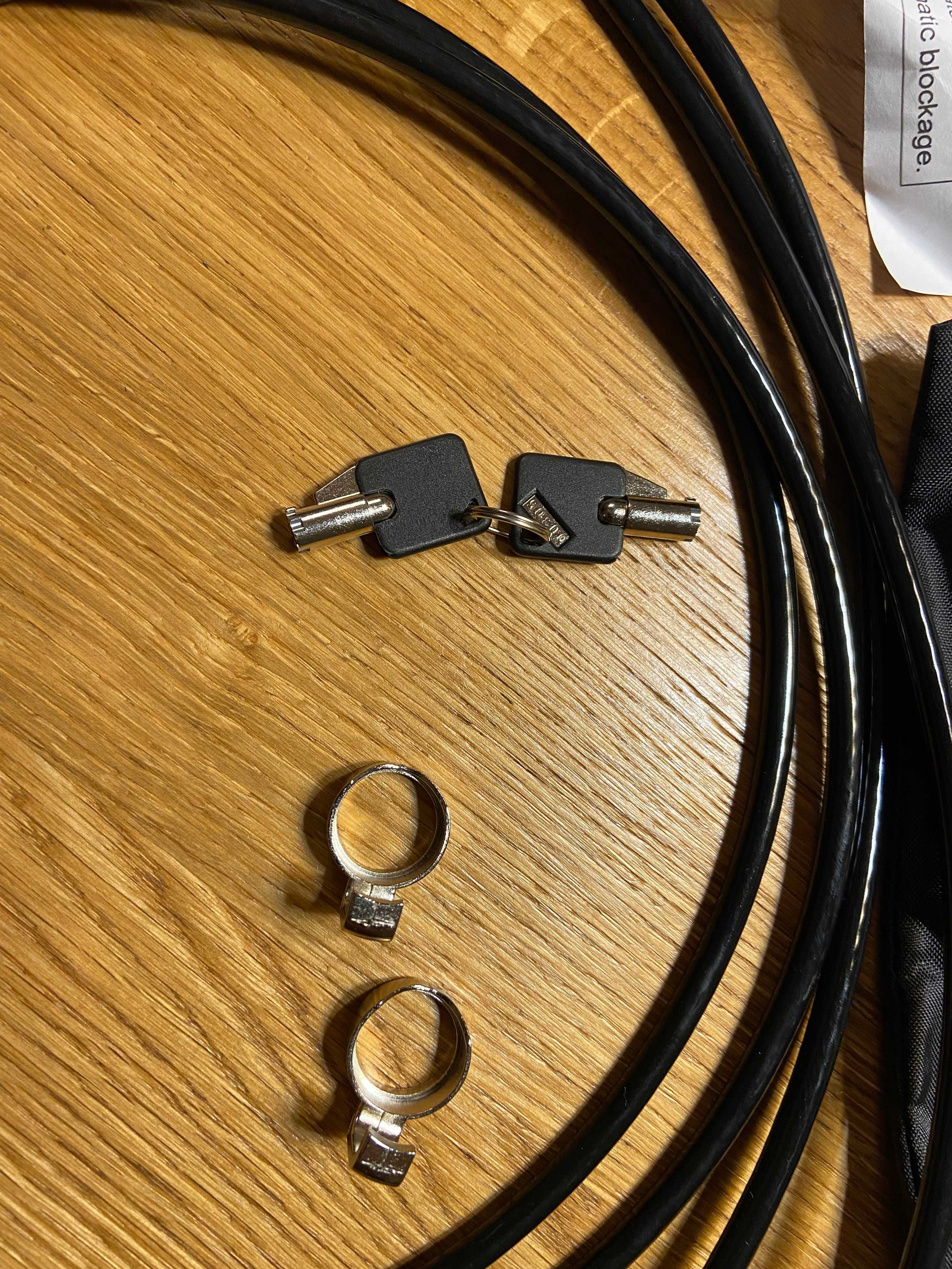 Linka zabezpieczająca Noble Lock NS20T T-bar lock. Podwójna.