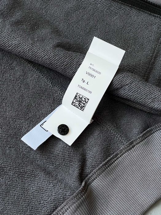 Сірий зіп-худи Stone Island GRAY зипка Стон Айленд