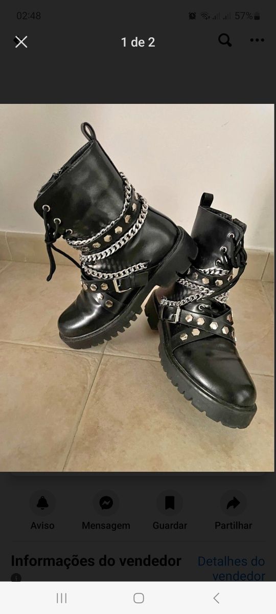 Botas estilo militar