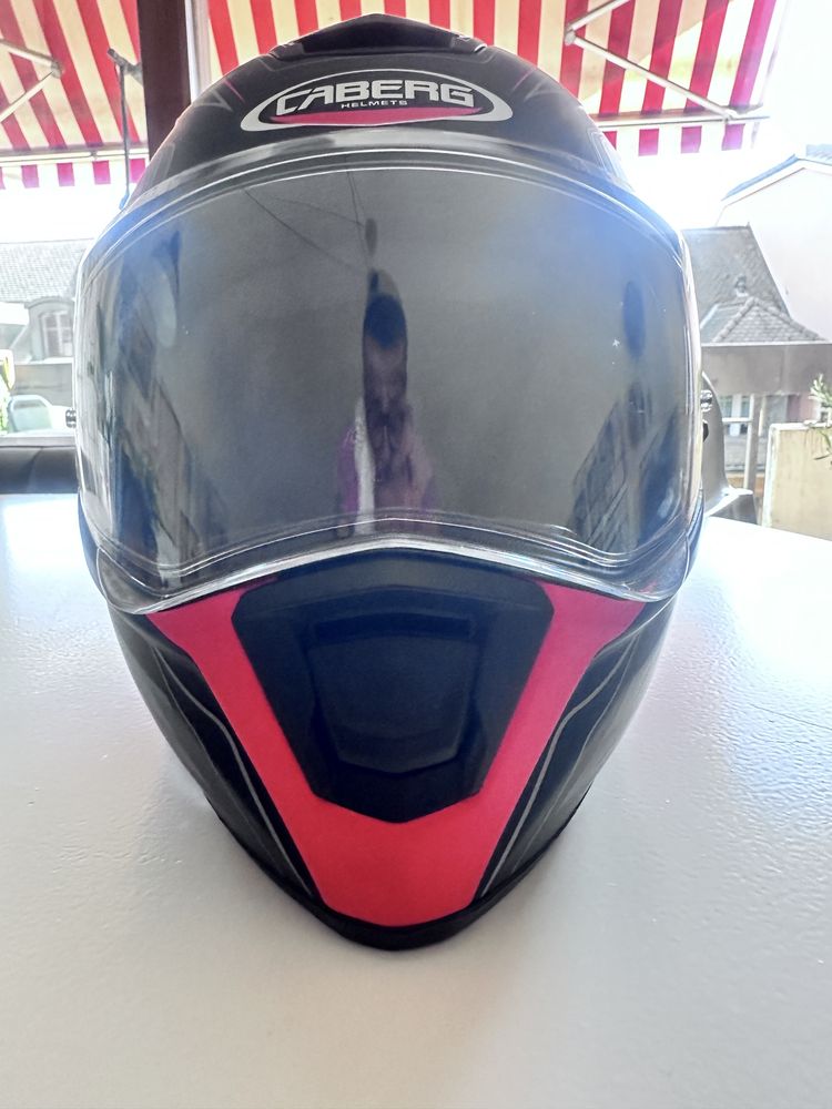 Capacete Caberg preto/vermelho