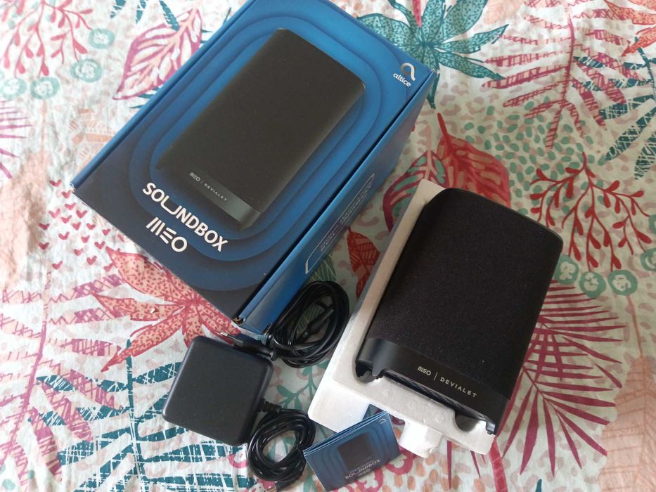 Coluna de som MEO SOUNDBOX como nova