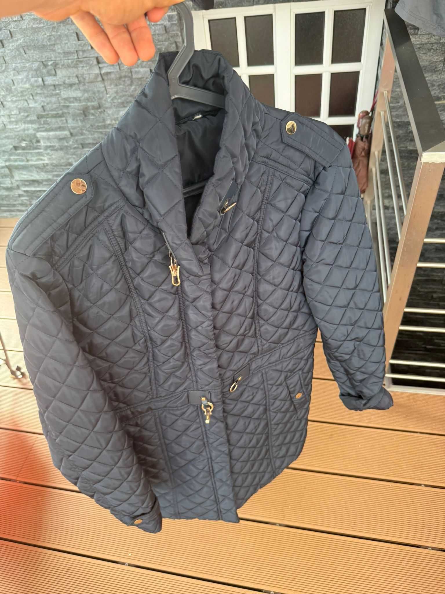 Casaco Acolchoado Feminino Azul-Marinho