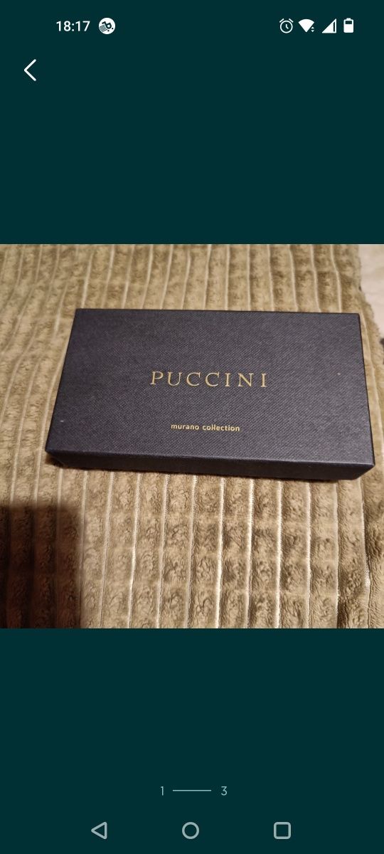 Oryginalne pudełko na portfel Puccini.