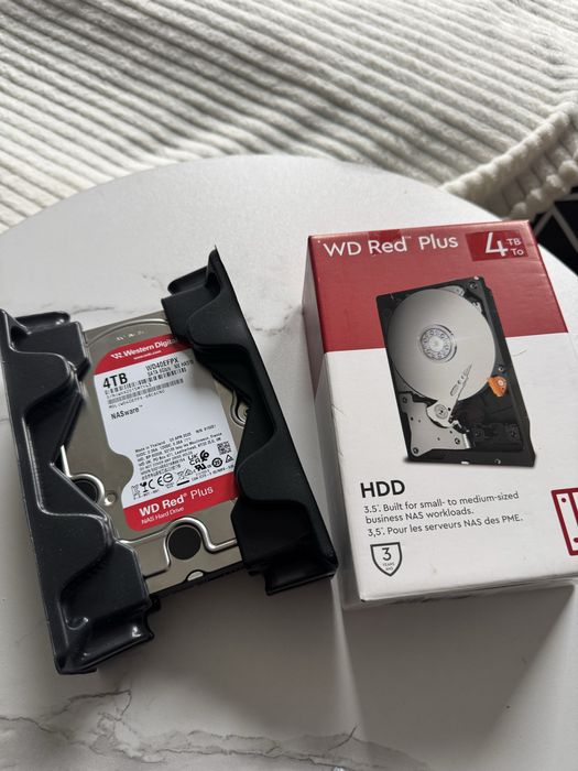 Dysk wewnętrzny WD Red Plus 4TB nowy okazja!
