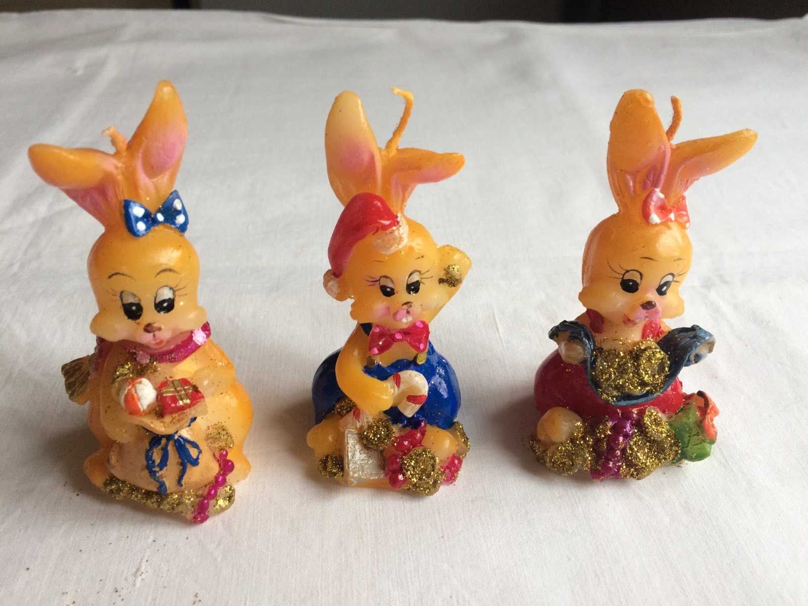 Детские декоративные свечи - Кролики, символ года