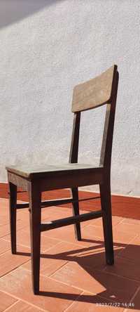 Cadeira de escritório madeira antiga