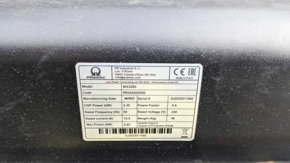 продам генератор  pramac wx 3200