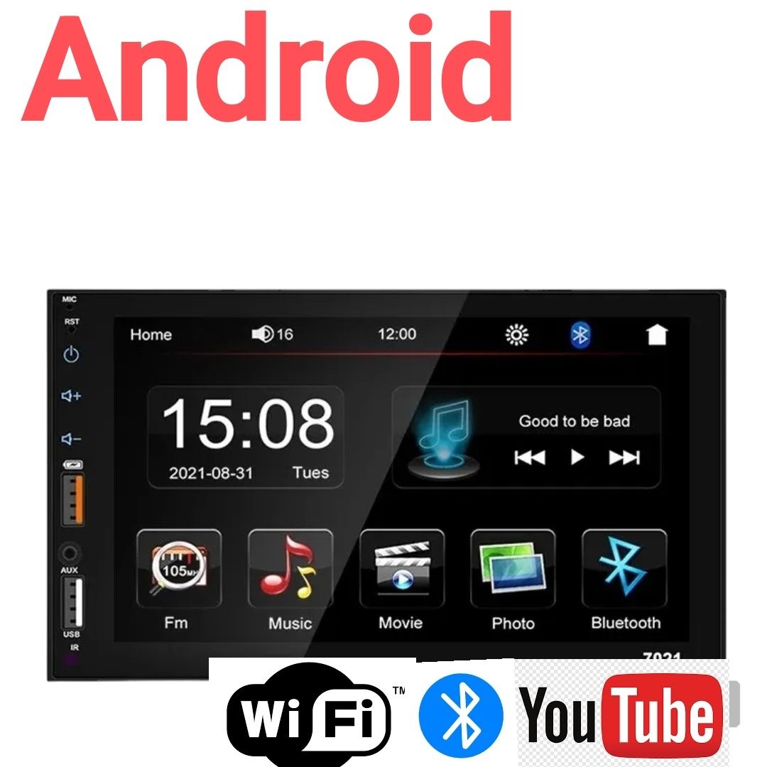 Автомагнитола 2Din Android 14- 2/32. WiFi, навигатор, блютуз