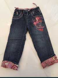 Продам джинсы утепленные на девочку p.98 итальянские Pampolina
