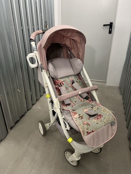 Wózek spacerowy Euro cart różowy z wkładką