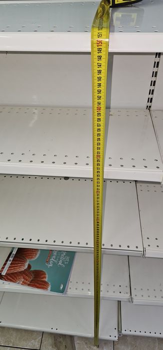 Стелаж двосторонній металевий 1500х665х300 мм на 10 полиць