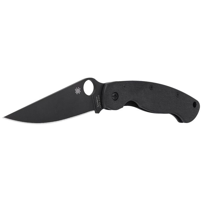 Nóż składany Spyderco Military G-10 Black / Black Blade (C36GPBK)