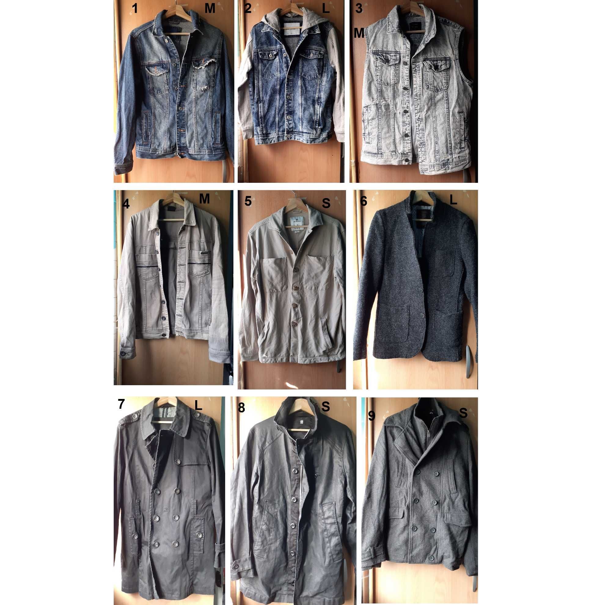 Casacos, blusões, gabardine (S, M, L)
