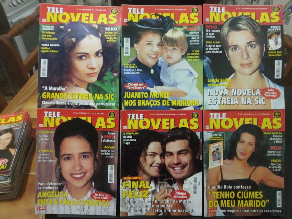 Lote de 48 revistas TELE NOVELAS