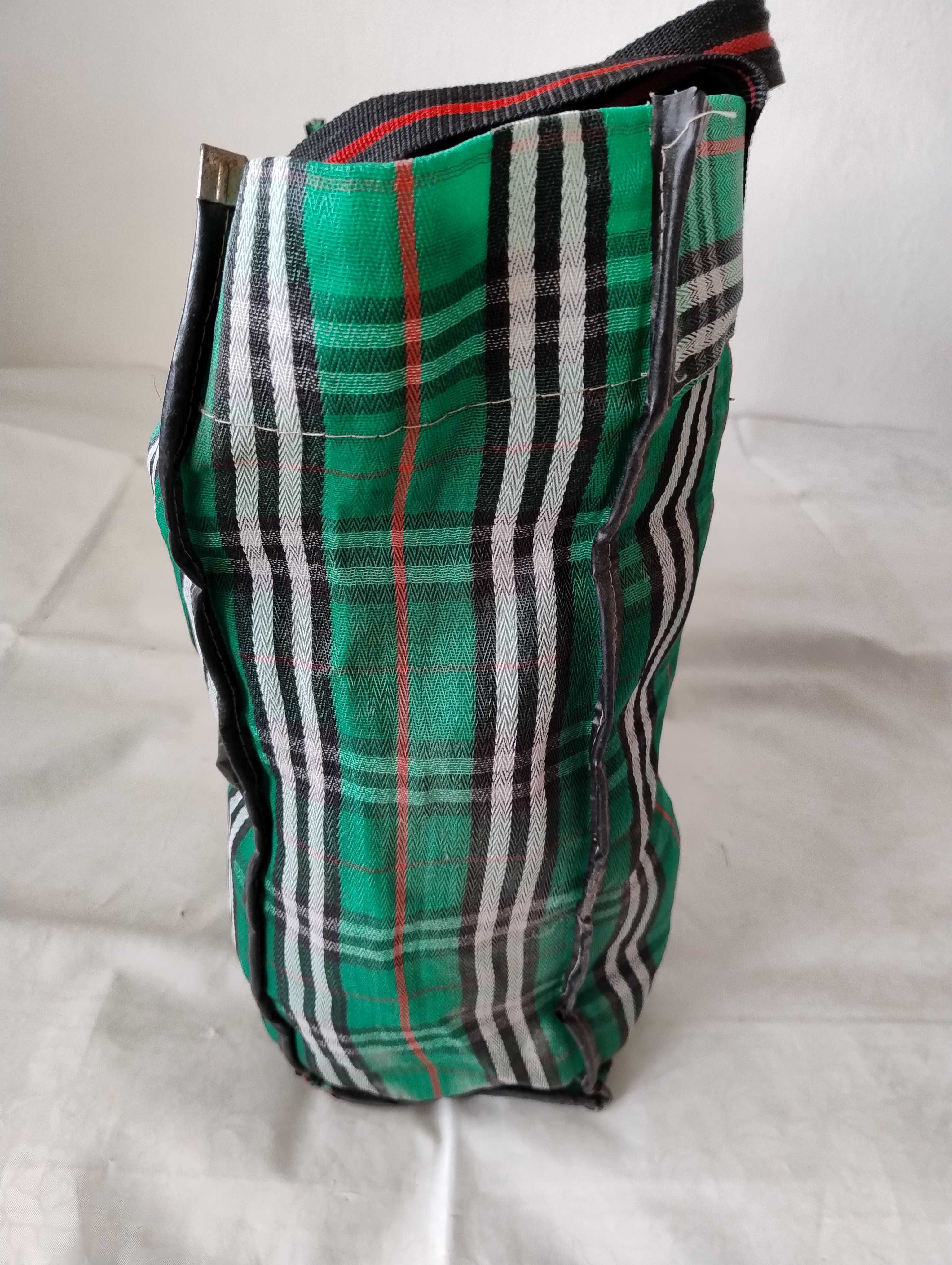 SUPER CENA Duża torba z PRL mocna 44x45x17cm shoperka bagaż na zakupy