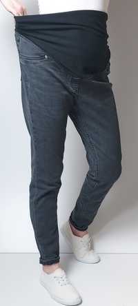 H&M MAMA_jeansy ciążowe Super Skinny_XXL L73cm
