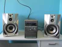 Mini-wieża Hi-Fi Philips MCM11/12 + 2 głośniki SONY. Moc muz. 2 x 150W