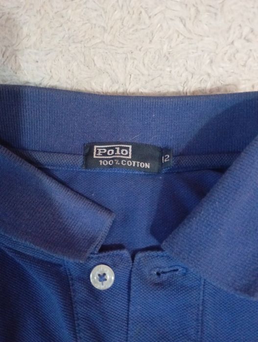 футболка синия поло