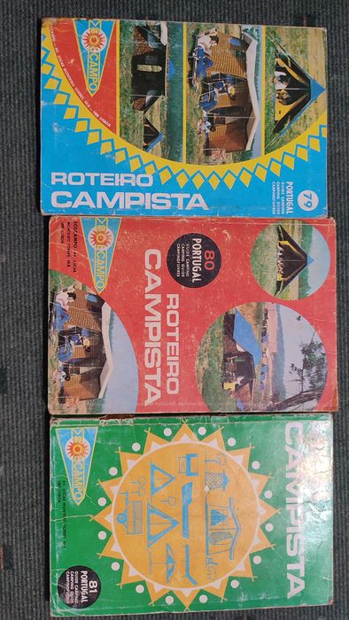 3 Livros Roteiro Campista 1979, 1980 e 1981