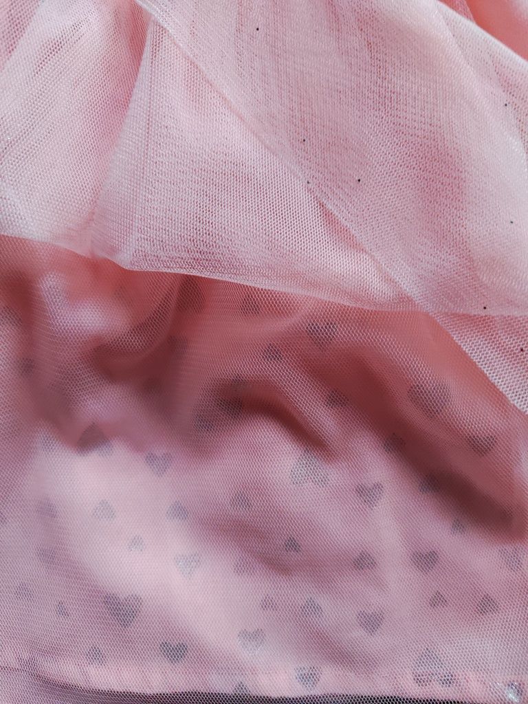 Sukienka różowa tiul 68 cm