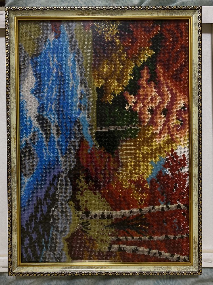 Картина з бісеру «Золота осінь»