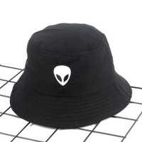 Bucket Hat Alien Kapelusz Czapka Rybaczka Czarny