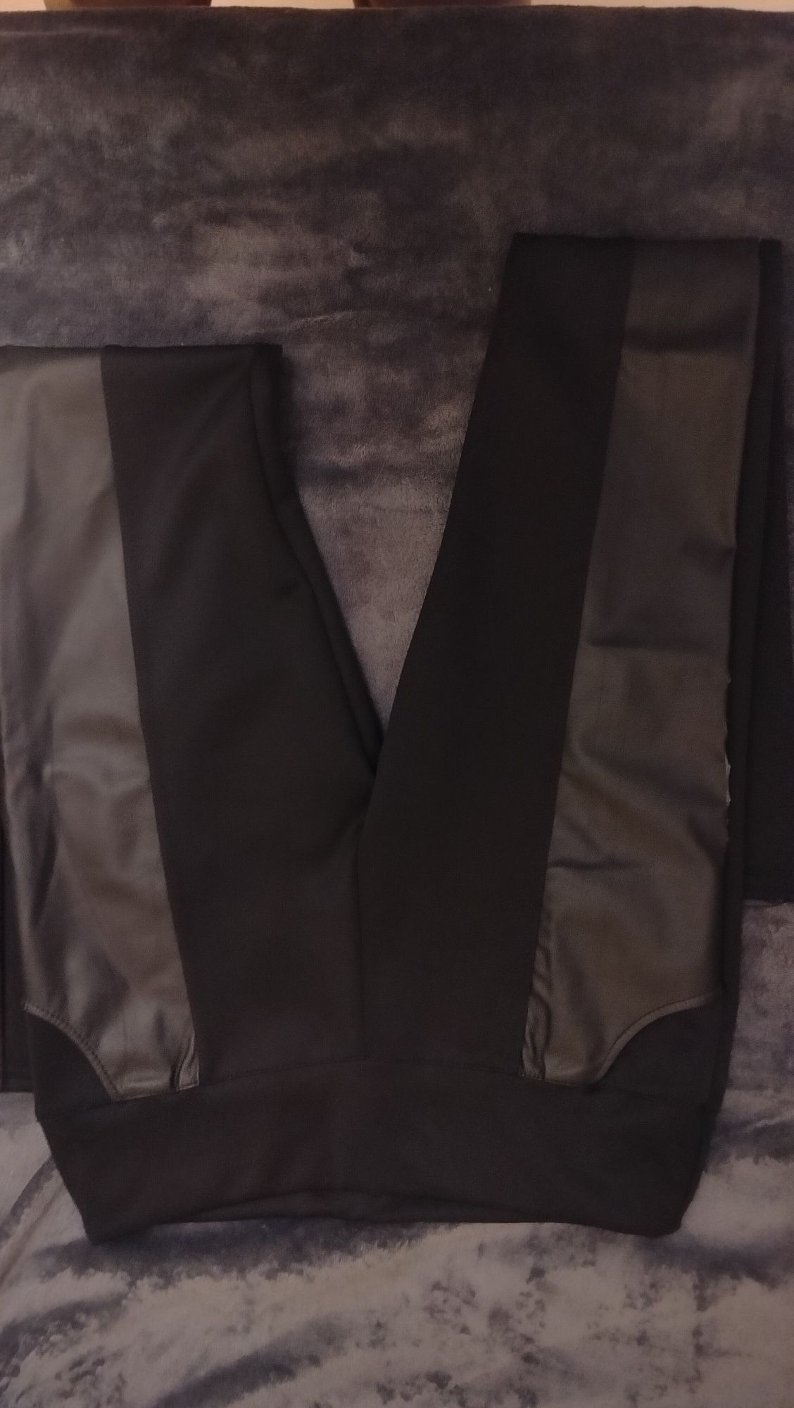 Baleriny damskie 38 getry legginsy z wstawkami skórzanymi  M L XL