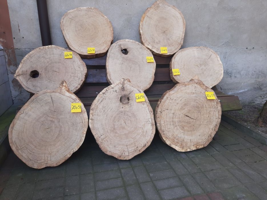 Plastry dębu,podstawki brzozowe i akacjowe