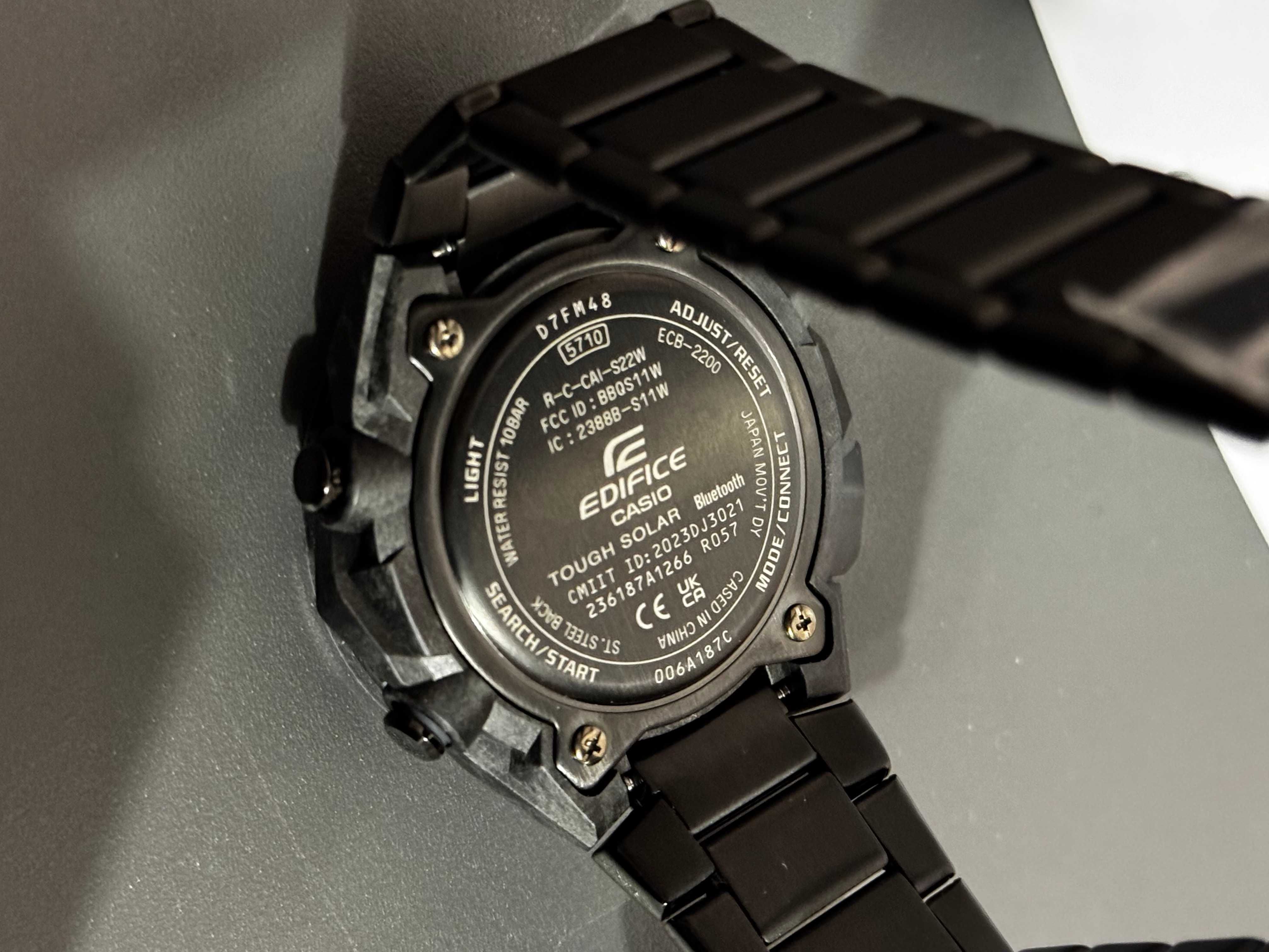 часы casio ecb2200dc-1a edifice