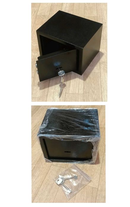 Сейфы чёрные с 2 ключами. НОВЫЕ.