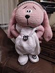 Ręcznie robiona maskotka, miś, szydełkowa robota, handmade