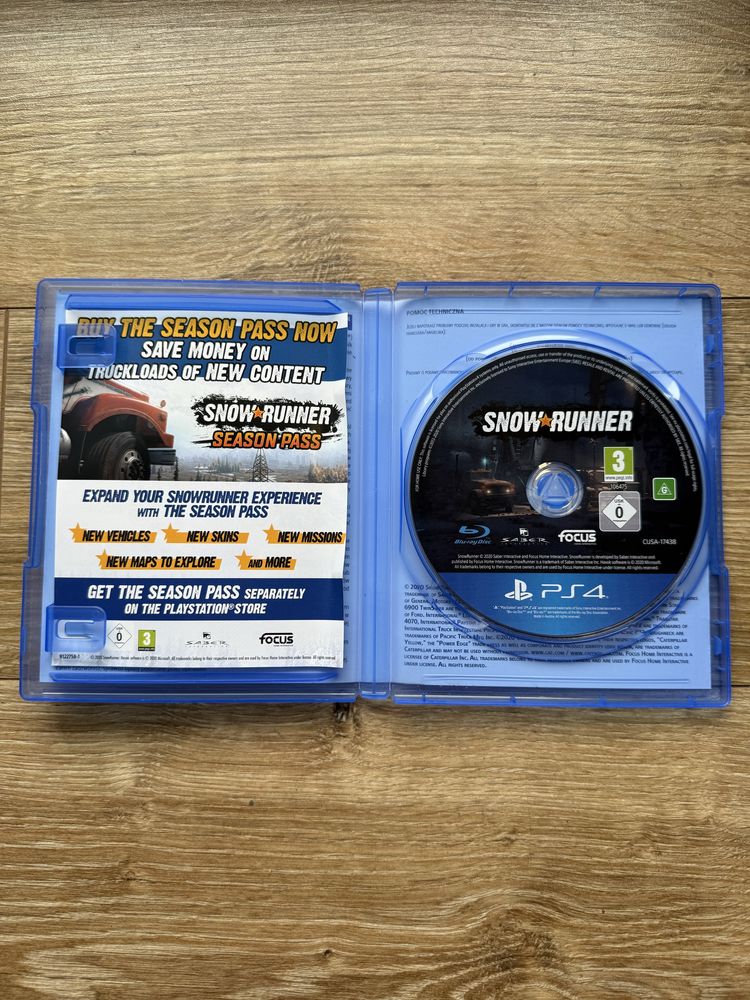 Gra Snow Runner SnowRunner Polska Wersja PL PlayStation 4 Ps4 Ps5