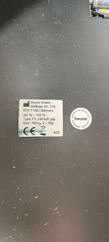 Waga łazienkowa PS 240 Beurer Soft Grip