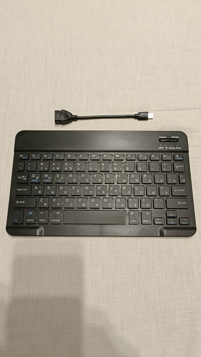 Klawiatura bluetooth z alfabetem ukraińskim
