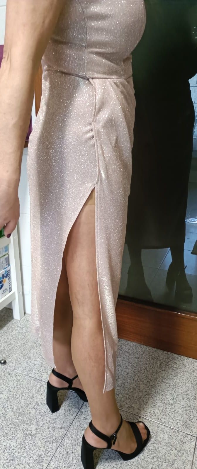 Vestido com brilho