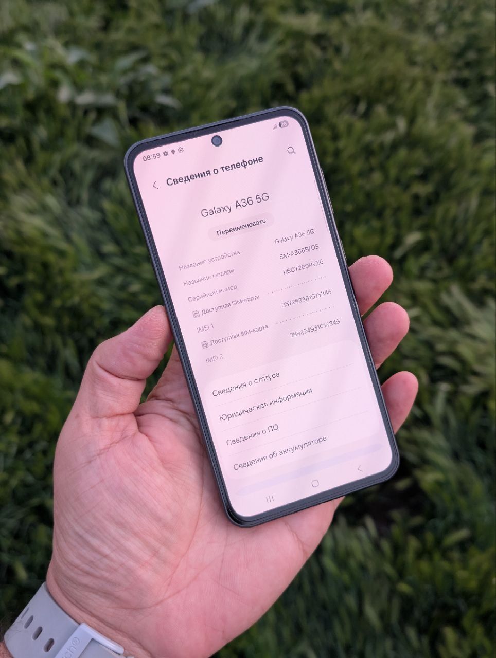 Samsung a36 (8/128 dual sim 4цикл ииидеал)