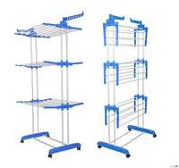 ЛЕГКА Складна сушарка для білизни 3 яруси Garment Rack With Wheels