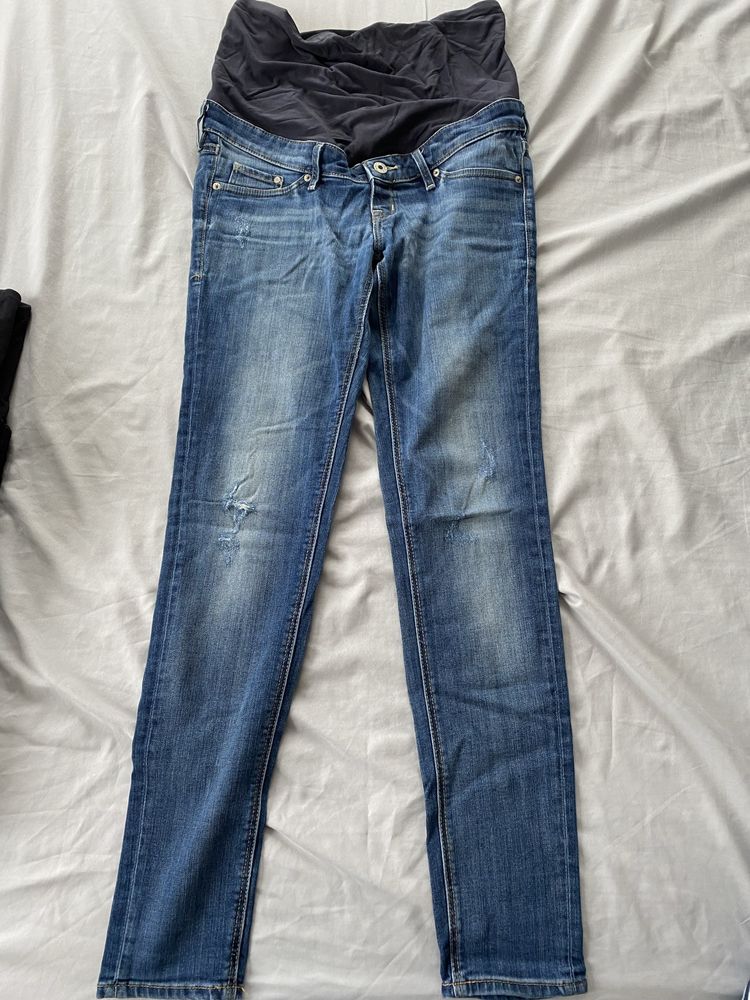 Jeansy ciążowe H&M MAMA  cztery pary rozmiar 38