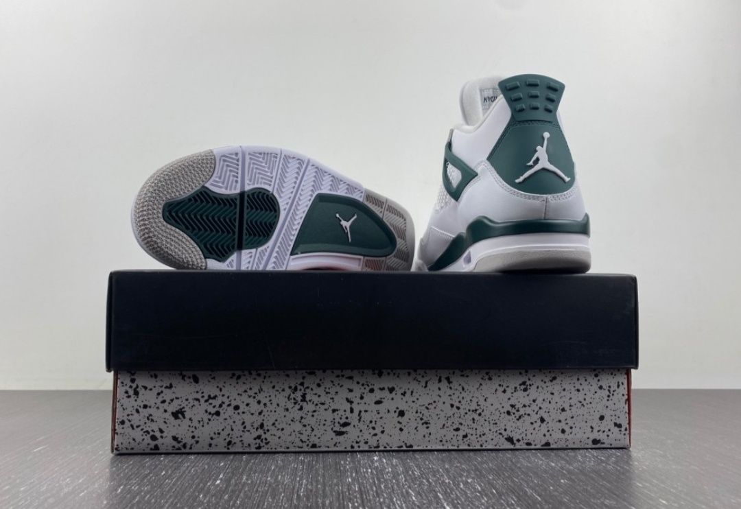 Jordan 4 White/Oxidized Green-Neutral Grey