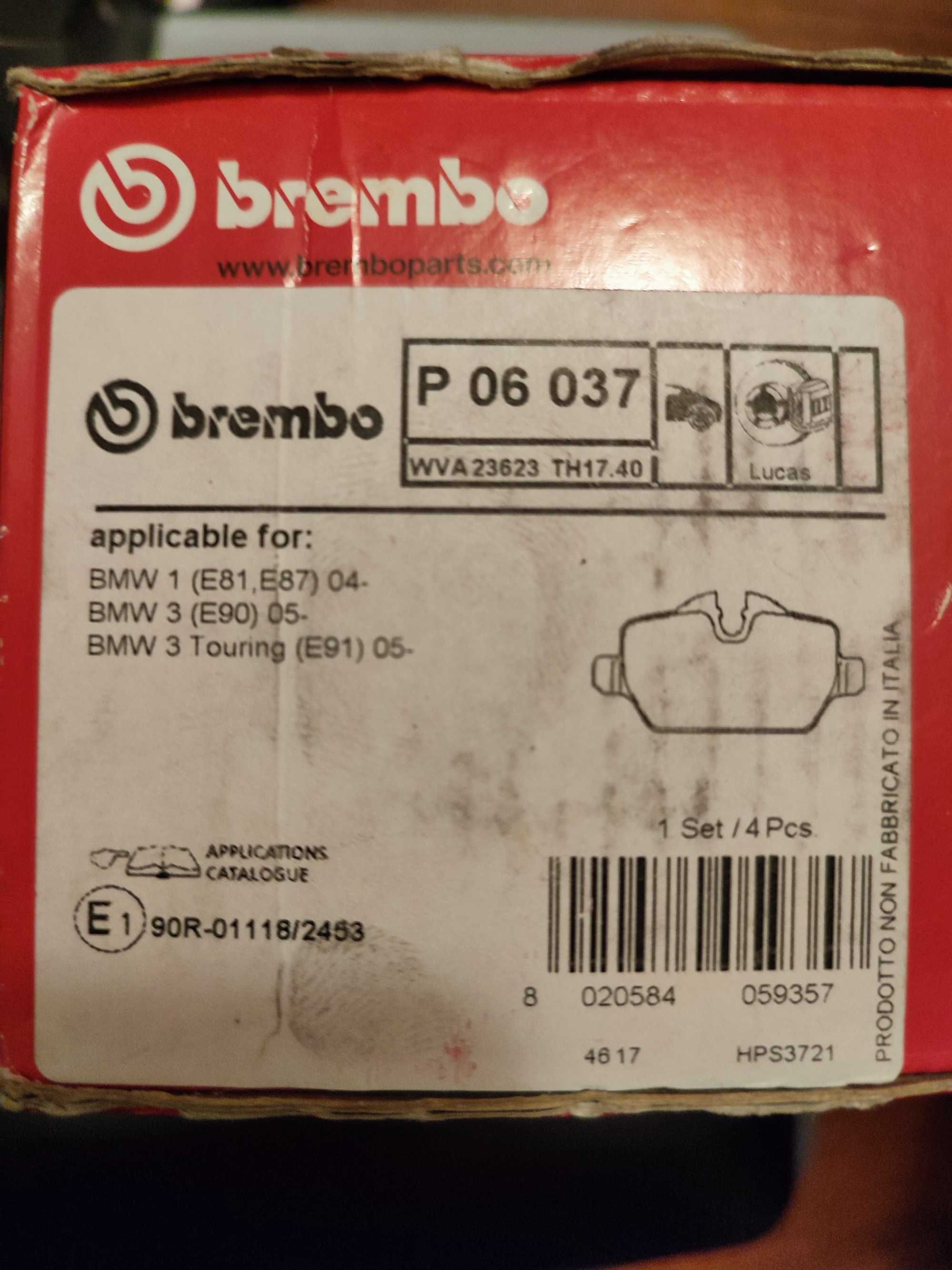 Jogo novo de pastilhas para travão de disco BREMBO P06037